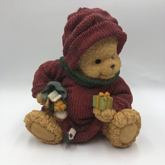 Vintage 2002 Don Mechanic Enterprises Rare Christmas Bear Figurine Tabletop - Picture 4 of 13